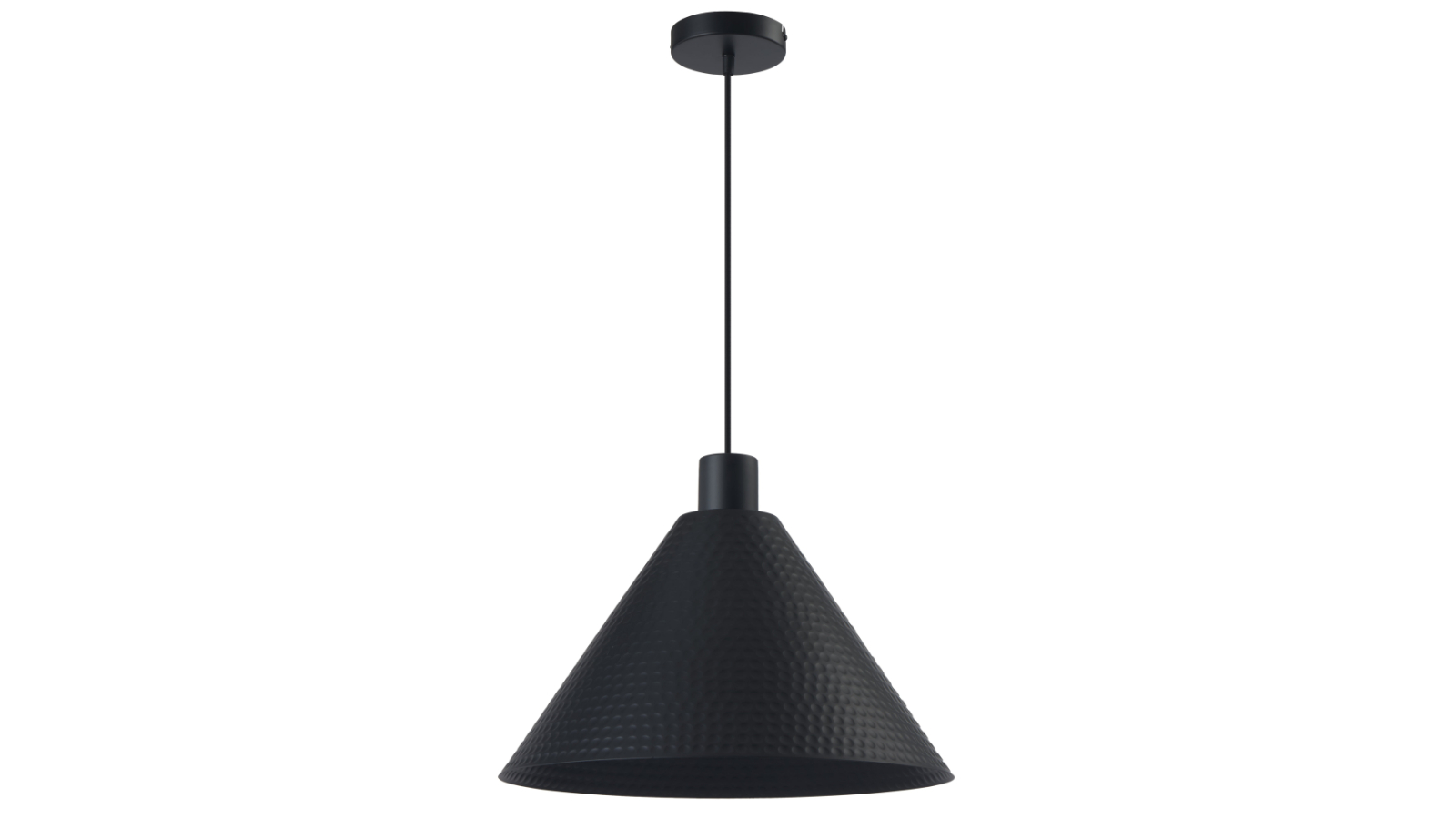 Pretty & Practical Capri 43cm Black Satin Pendant Light