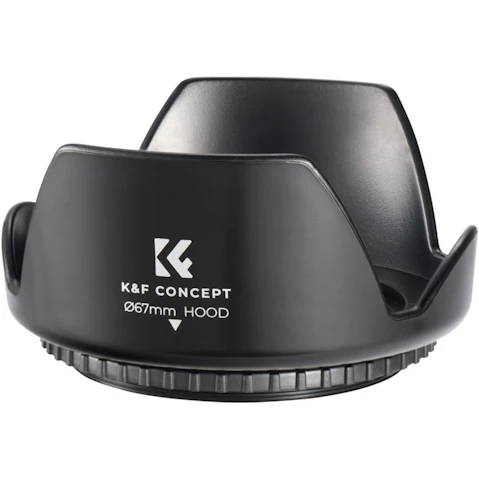 K and F Concept Universal Threaded Screw-in Camera Lens Hood - 6.7cm
