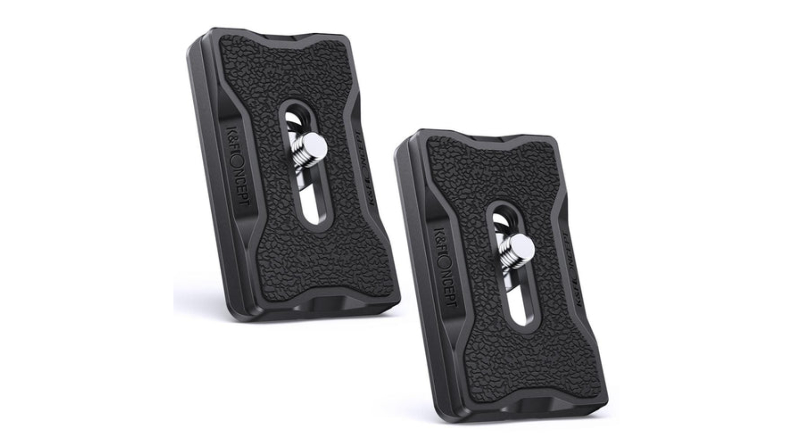 K and F Concept Pack of 2 Aluminium Quick Release Plate with Standard 1/4inch Screw for Arca Swiss