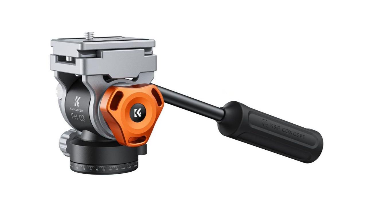 K and F Concept FH-03 Video Fluid Tripod Ball Head with Handle