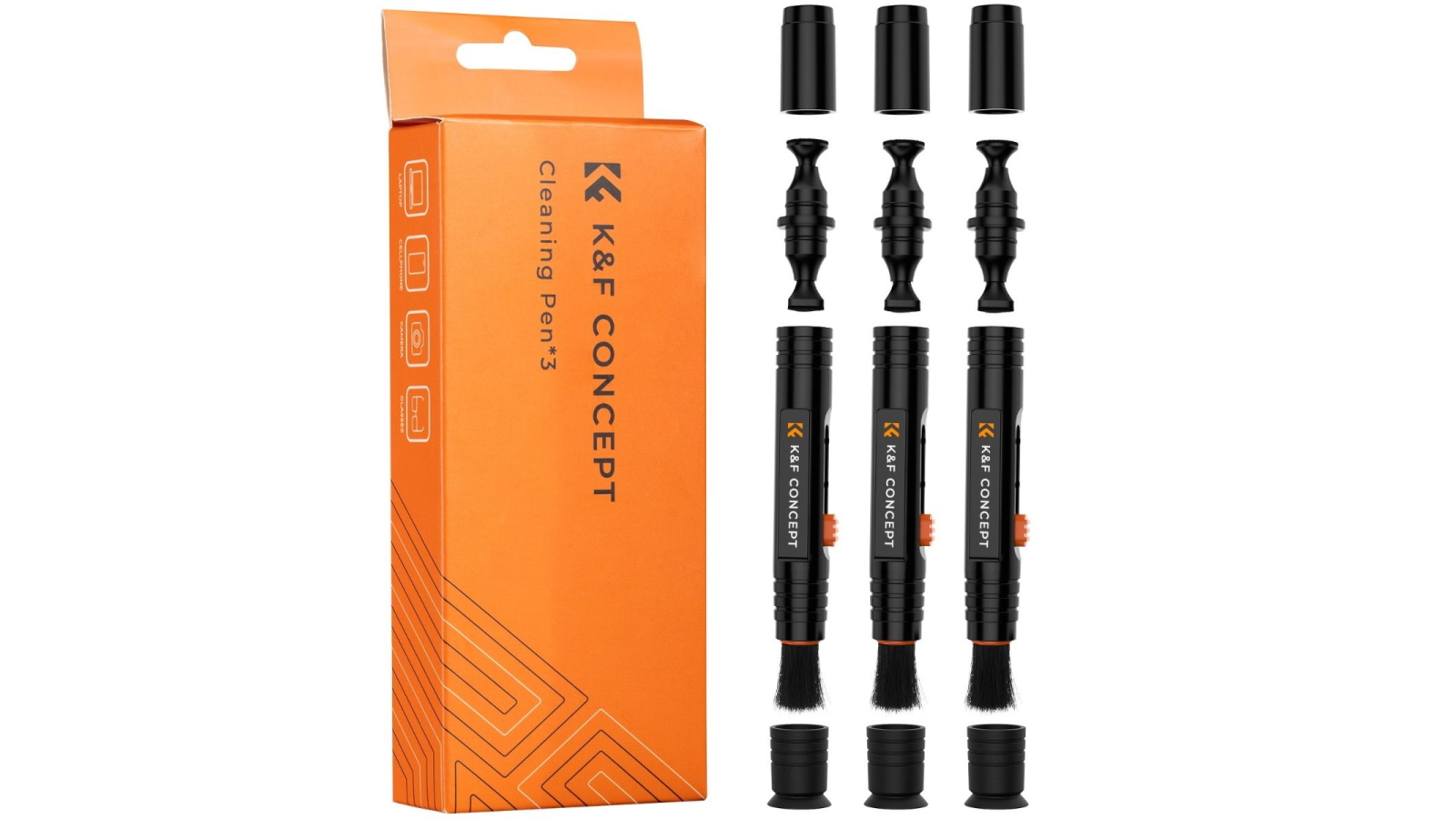 K and F Concept 3-Pack Lens Cleaning Pen