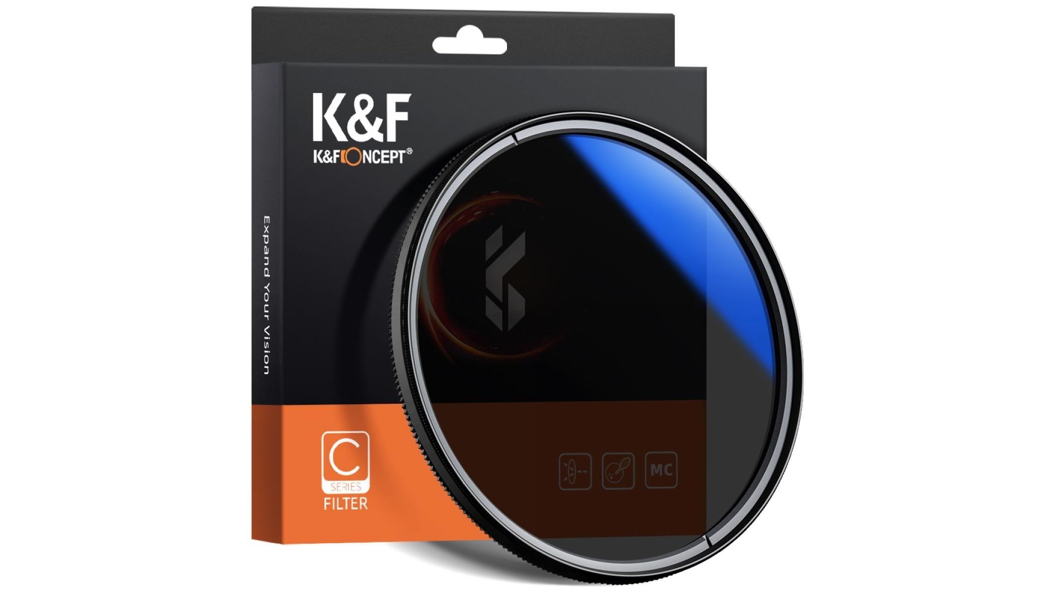 K&F Concept 77MM Ultra-Slim Blue Multi-Coated CPL Filters