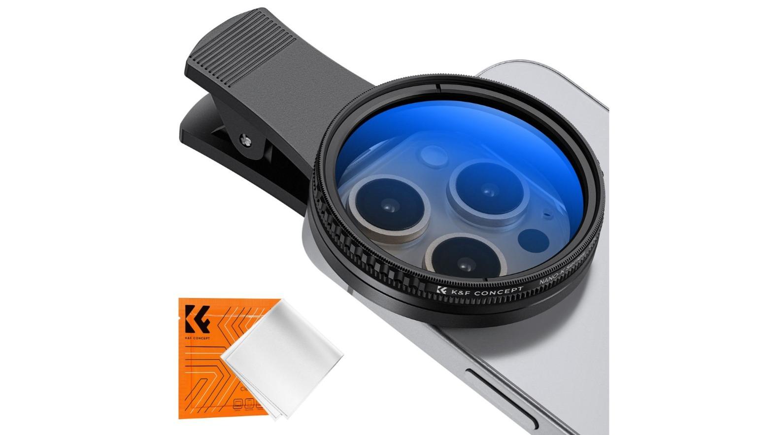 K and F Concept Clip-on 5.2cm Smartphone CPL Filter