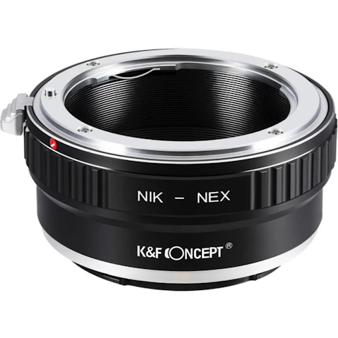 K and F Concept M11101 Nikon F to Sony E Lens Mount Adapter (NIK-NEX)