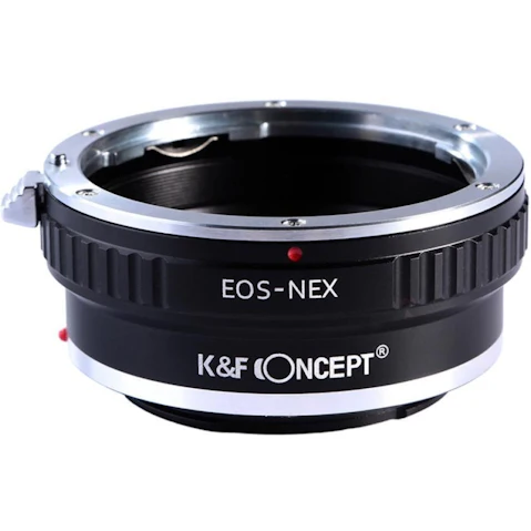 K and F Concept Canon EOS to Sony Alpha Nex Lens E-Mount Adapter (EOS-NEX)