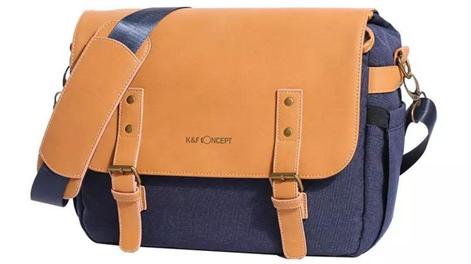 K&F Concept Portable Shoulder Messenger Bag for DSLR Camera - Dark Blue