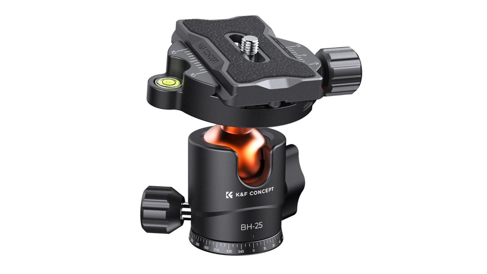 K and F Concept Camera Tripod Ball Head with 1/4inch Quick Release Plate and Spirit Level