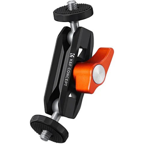 K&F Concept Dual Ball Heads Articulating Mini Magic Arm with 1/4-inch and 20 Screw