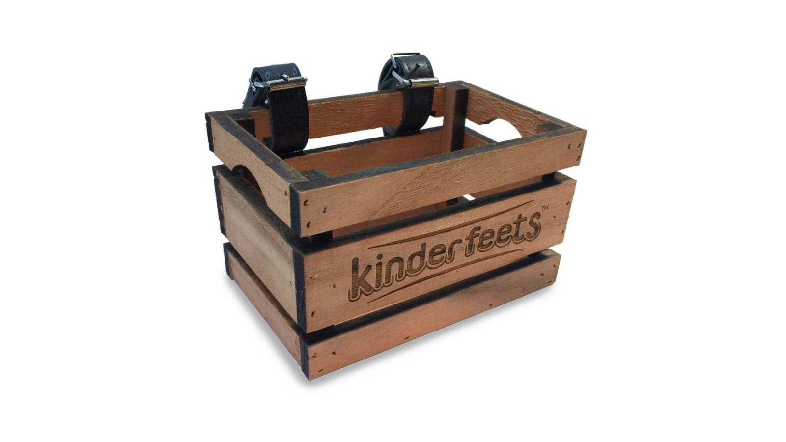 Kinderfeets 16.5cm Kids Wooden Basket for Balance Bike - 12 month+