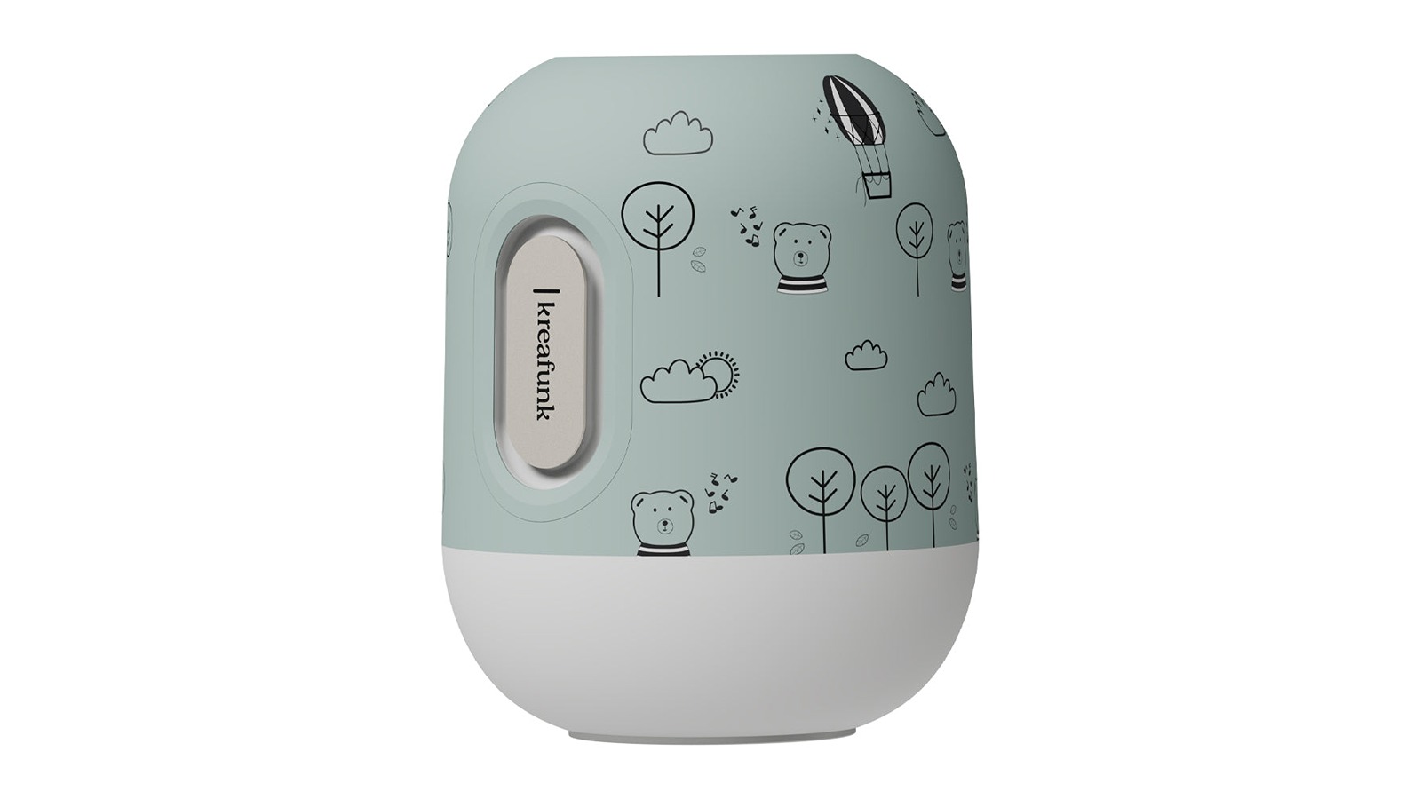 Kreafunk Kids Glowie Bluetooth Speaker with Light - Dusty Green