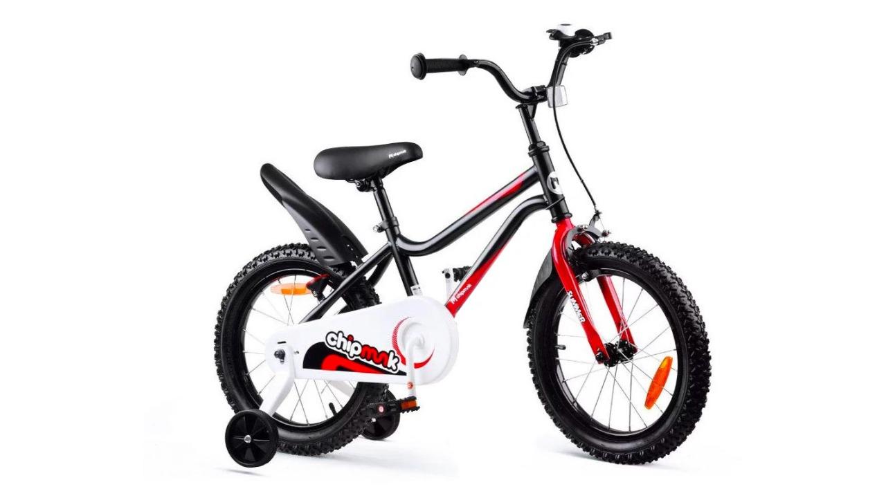 Chipmunk 16inch Kids Freestyle Bike with Training Wheel - Black