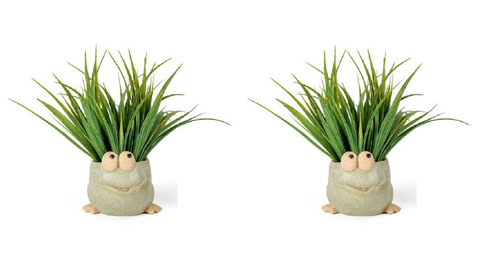 A.Fresco 2 x Pot Critter 12cm Planter Outdoor Ornament Yard/Patio Garden Decor