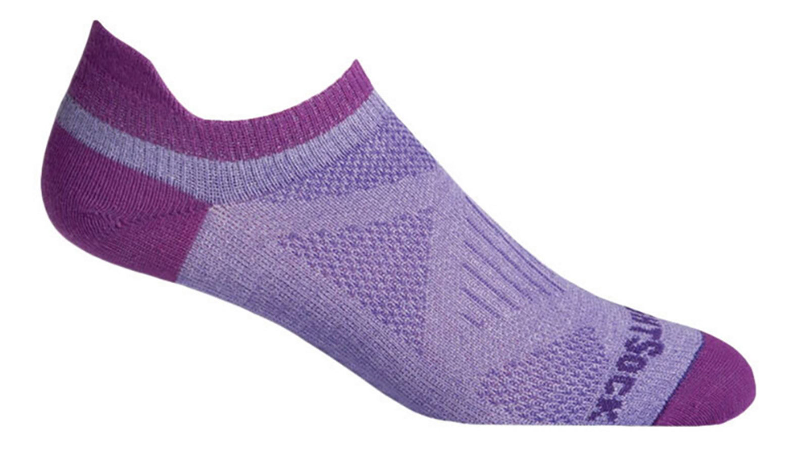 Wrightsock Coolmesh II Tab Purple/Plum Womens Running Active Socks - Size Large AU 9.5-11