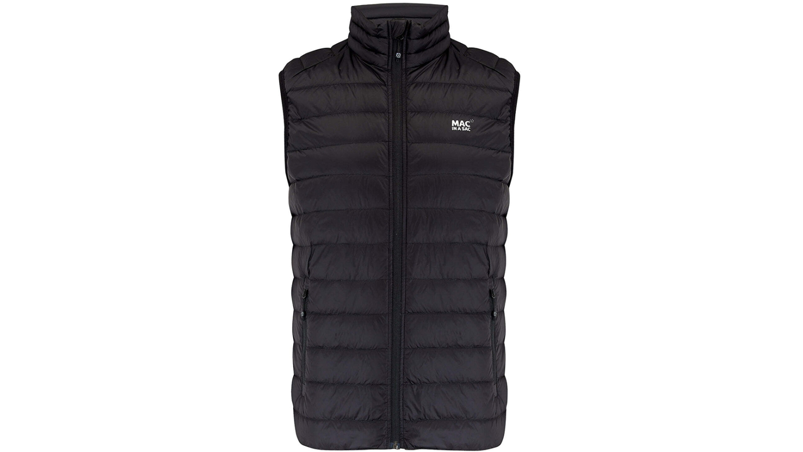 Mac In A Sac Packable Adult Mens Lightweight Alpine Duck Down Black Vest - Large