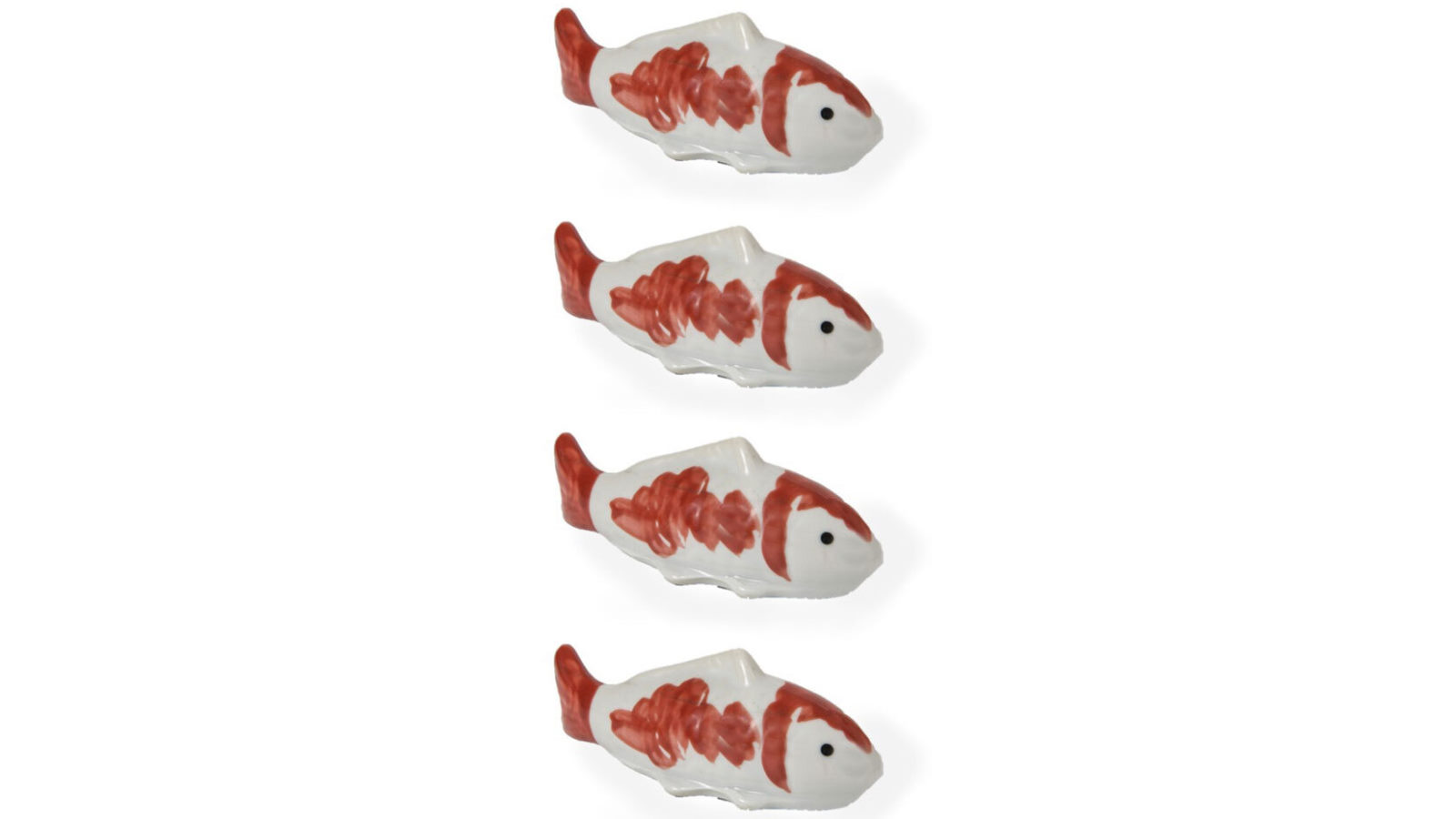 A.Fresco 4 x Garden 12cm Floating Porcelain Koi Goldfish Outdoor Ornament Yard Patio Decor