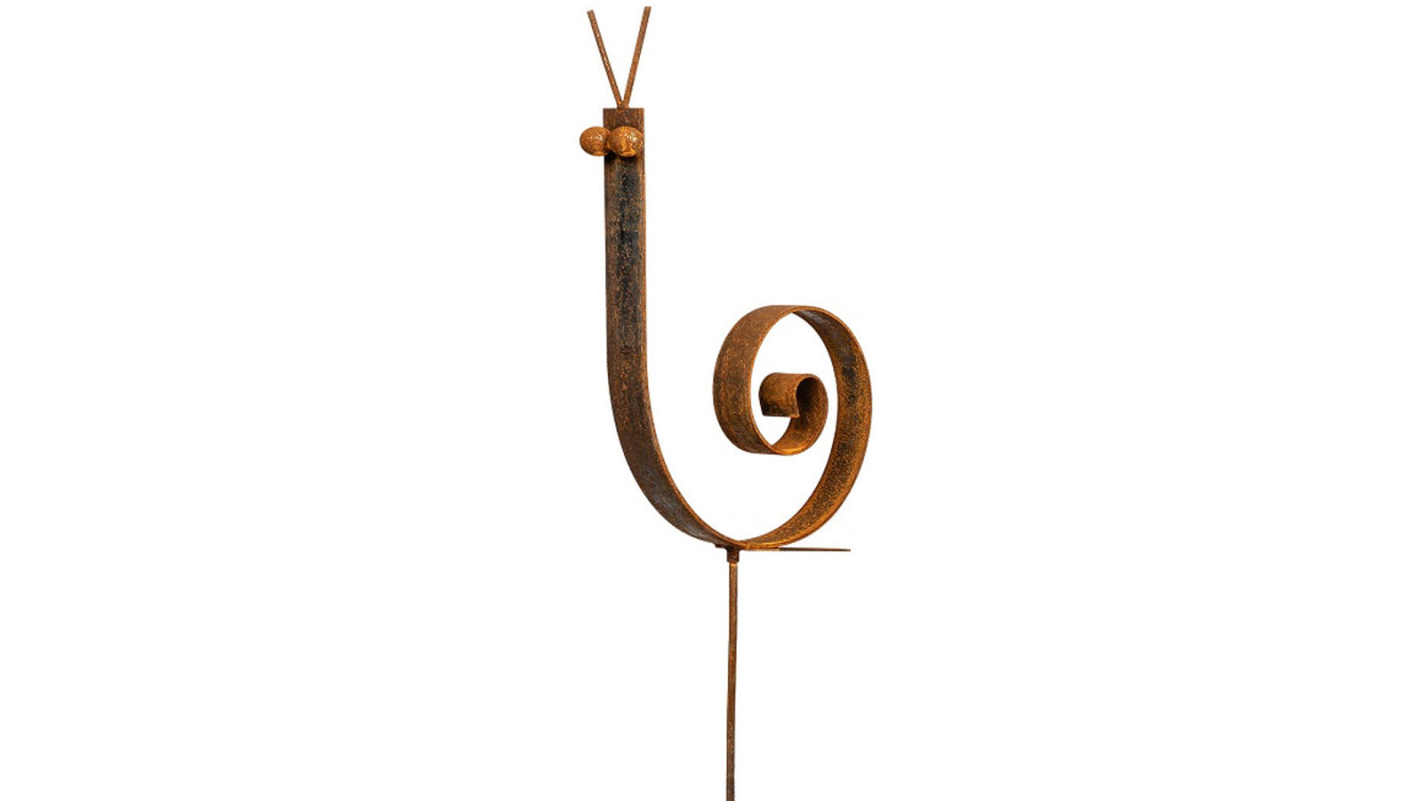 A.Fresco Standing 104cm Metal Snail Rusty Ornament Outdoor Home/Garden/Yard Stake Décor