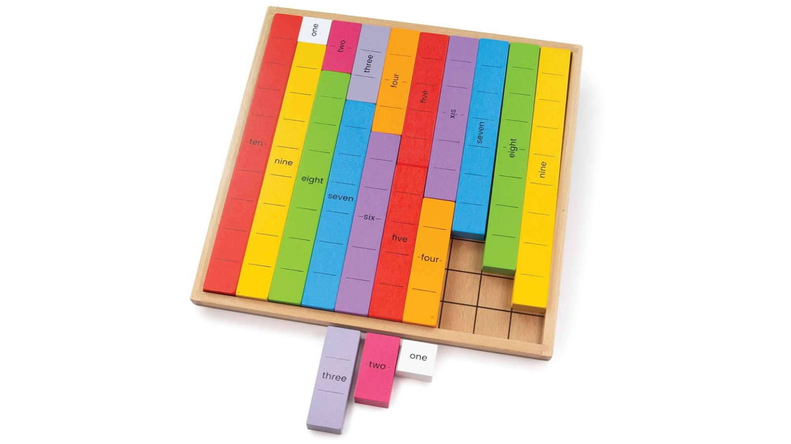 Bigjigs Toys 30cm Wooden Number Bonds with Tray - 3 year+