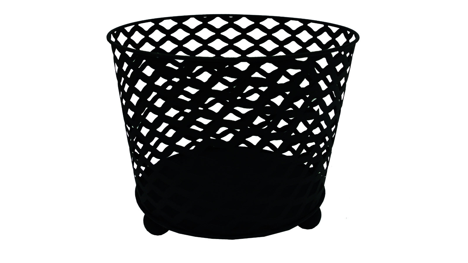 Wildtrak Black Outdoor Iron Round Fire Basket - 38 x 31cm
