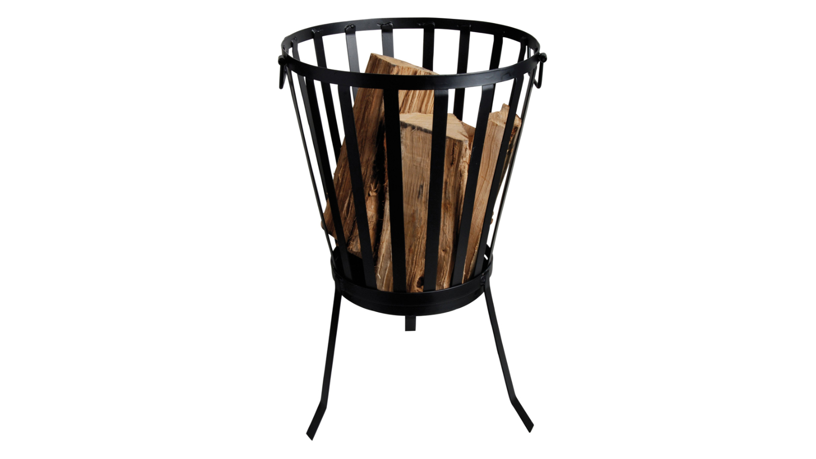 Wildtrak 58cm 3-Legged Outdoor Fire Basket - Black