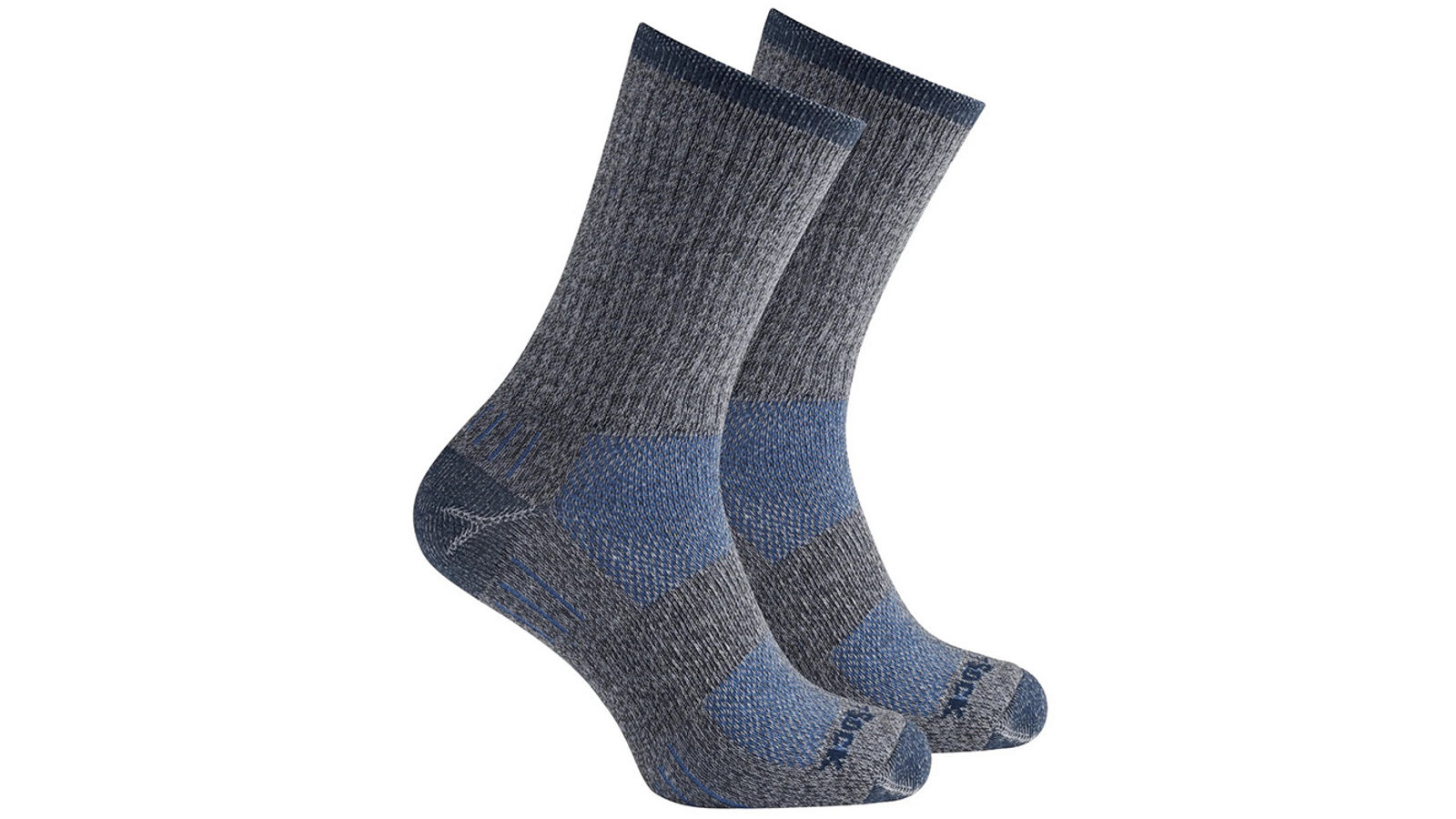 Wrightsock Silver Escape Crew Ash Twist/Blue Unisex Outdoor Socks - Size Small AU 4-6 Women