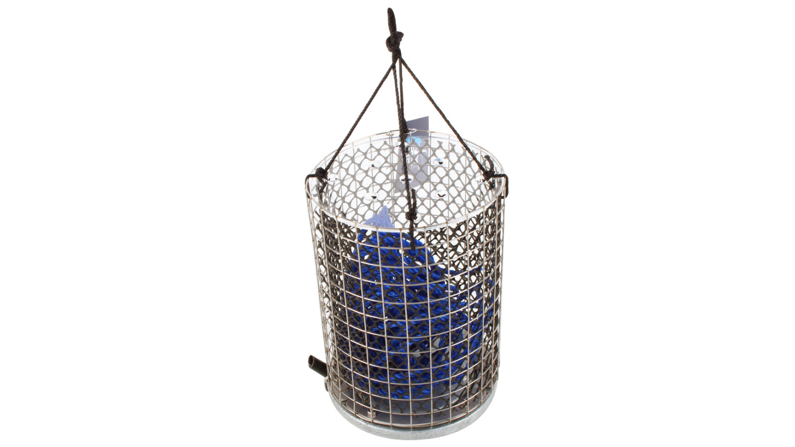 Fishteck 17cm Stainless Steel Berley Bucket Small Fishing Basket Storage - Silver
