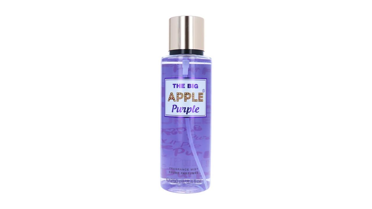 The Big Apple Pack of 2 Floral Scented Fragrance 250ml Women's Body Mist Spray - Purple