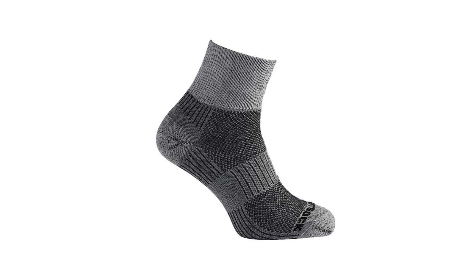 Wrightsock Eco Lt Hike Quarter Black/White Unisex Hiking Socks - AU 4-6 Womens