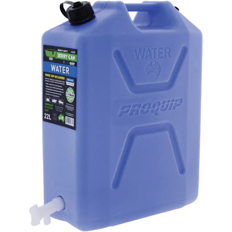 Hulk 4x4 Heavy Duty 22L Food Grade Plastic Water Jerry Can with Tap