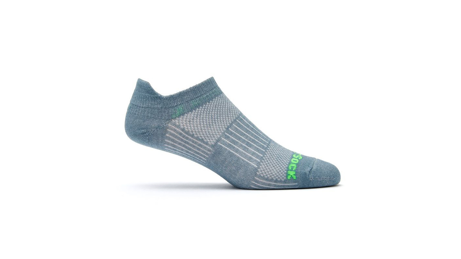 Wrightsock Coolmesh II Tab Steel/Grey Unisex Socks - AU 4-7.5 Mens/6.5-9 Womens