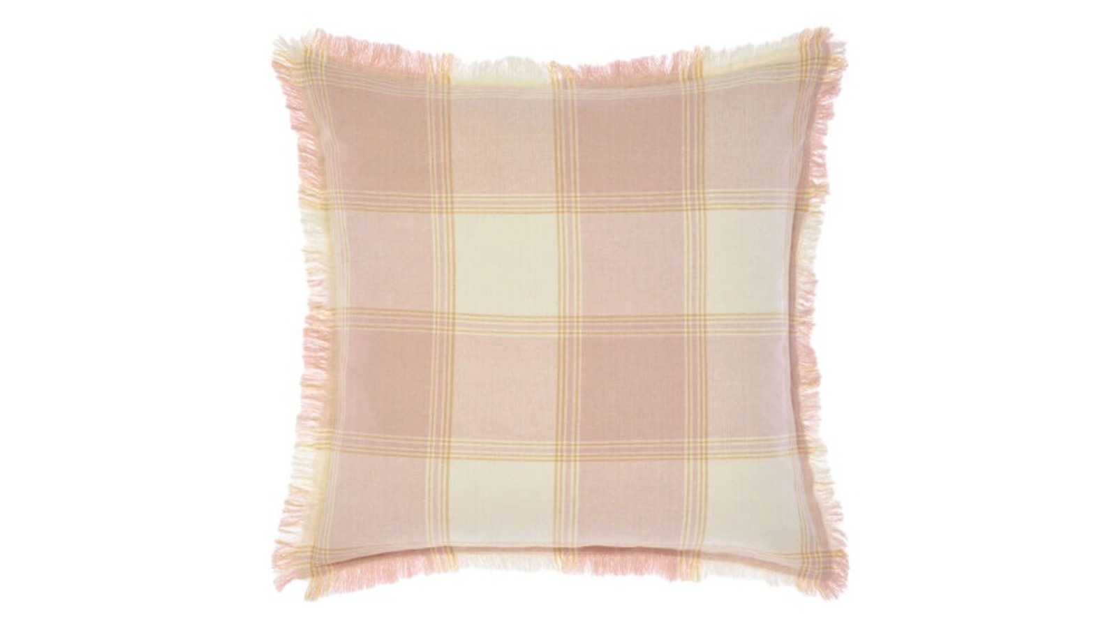 Linen House 48 x 48cm Evelina Cotton Square Cushion - Pink