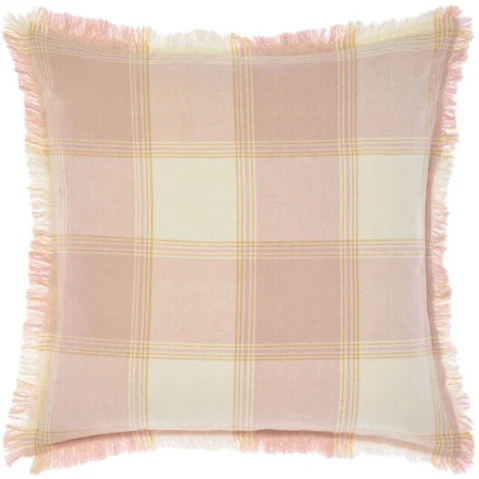 Linen House 48 x 48cm Evelina Cotton Square Cushion - Pink