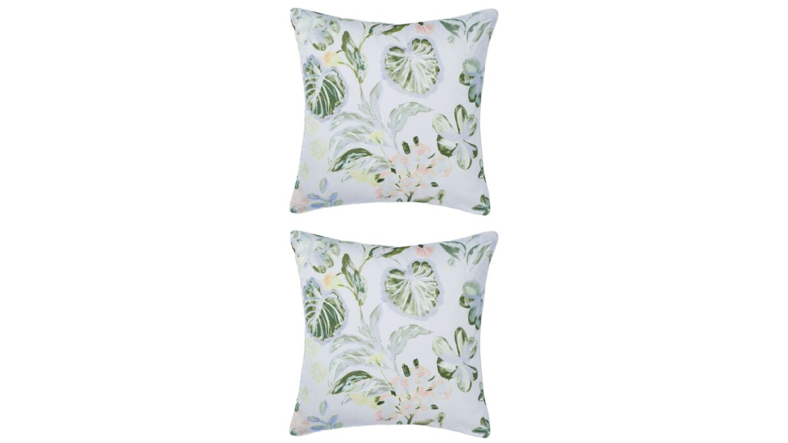 Linen House 65 x 65cm Sonia Botanical Garden European Pillowcase - Pack of 2