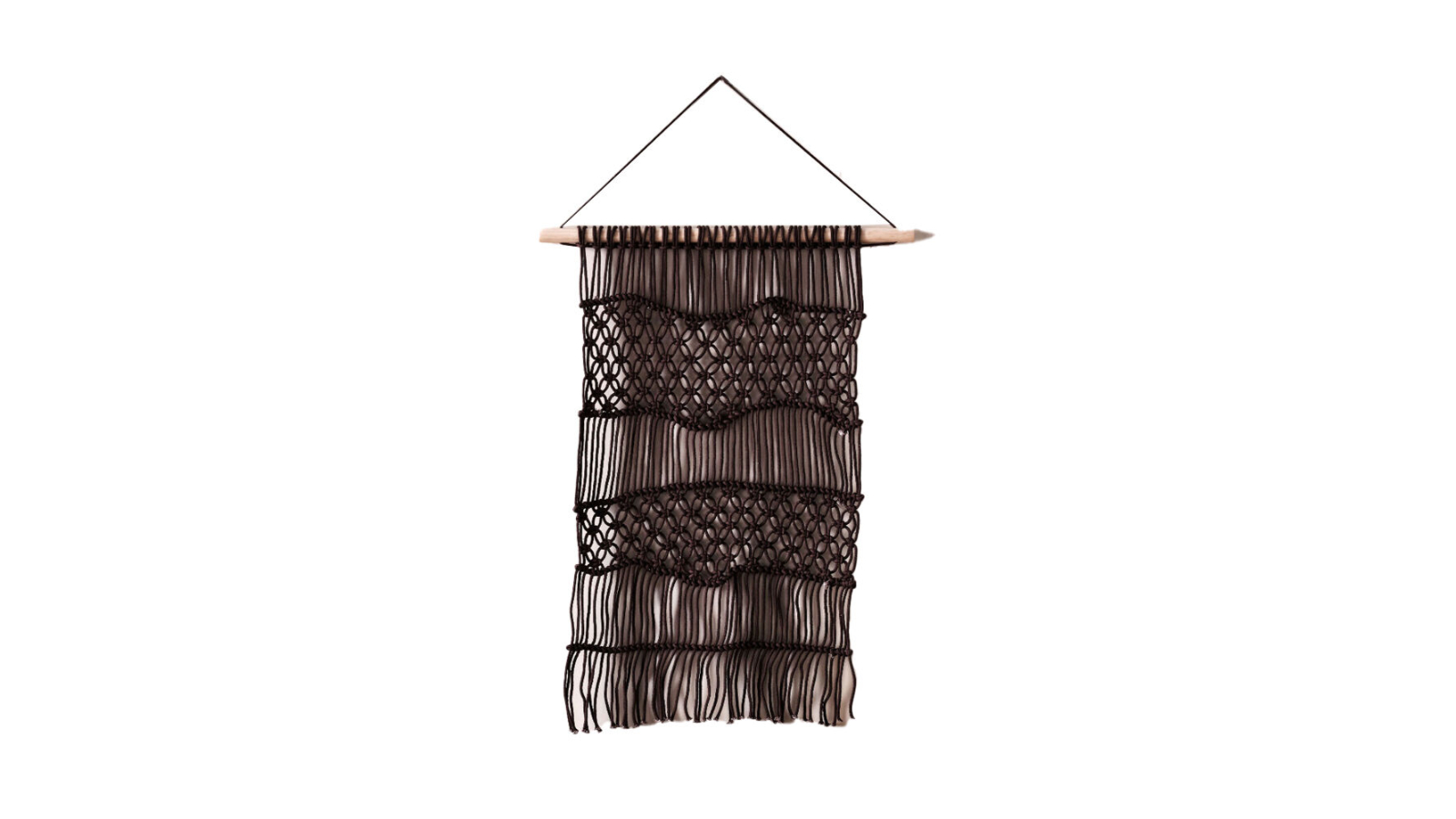 Linen House Farah Espresso Woven Wall Hanging Decor -  50 x 65cm