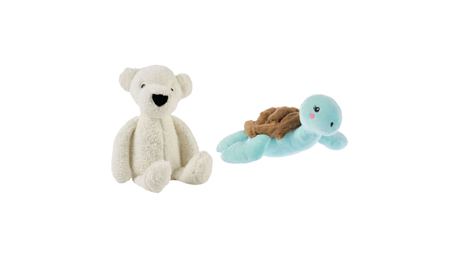 Linen House Kids 2 Piece Tori Turtle and Perry Polar Bear Novelty Cushion Set