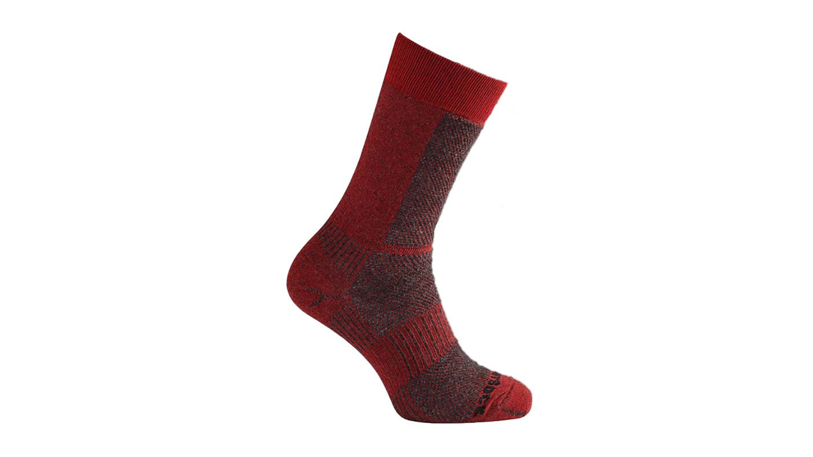 Wrightsock Eco Lt Hike Crew Black/Red Unisex Outdoor Socks - AU 12+ Mens