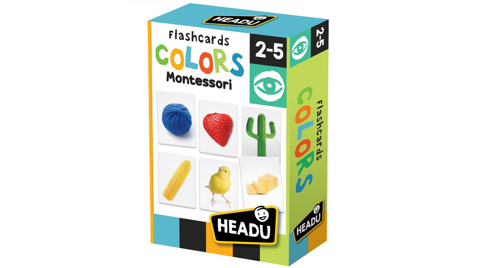 HEADU 2-5 years Montessori Flashcards Colour Learning Game Set