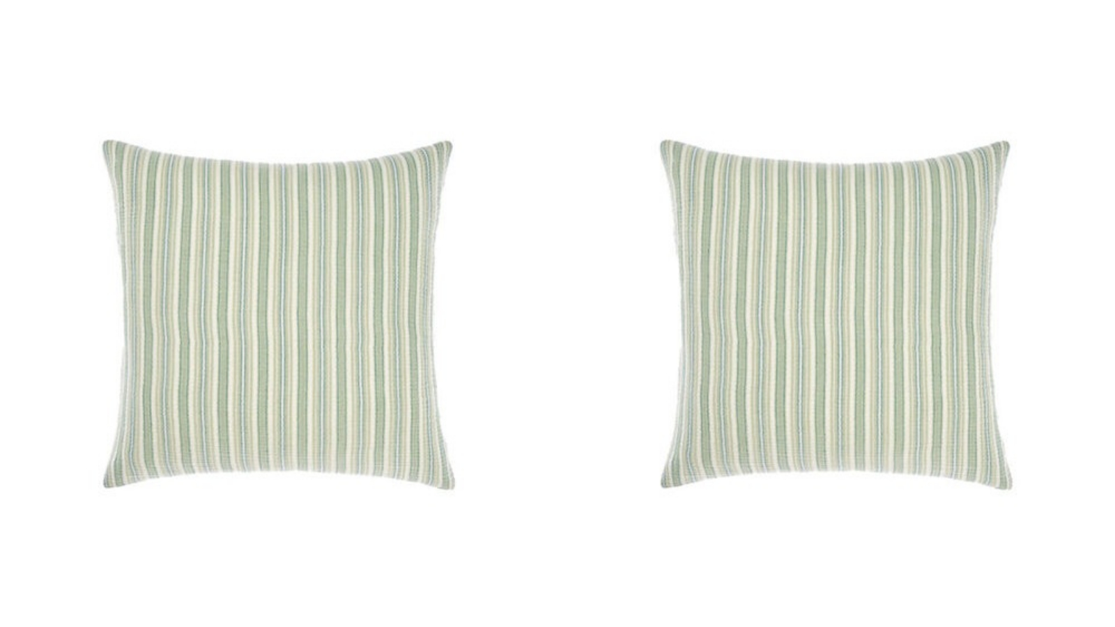 Linen House 65 x 65cm Majorca Leaf Cotton Cushion European Pillowcase - Pack of 2