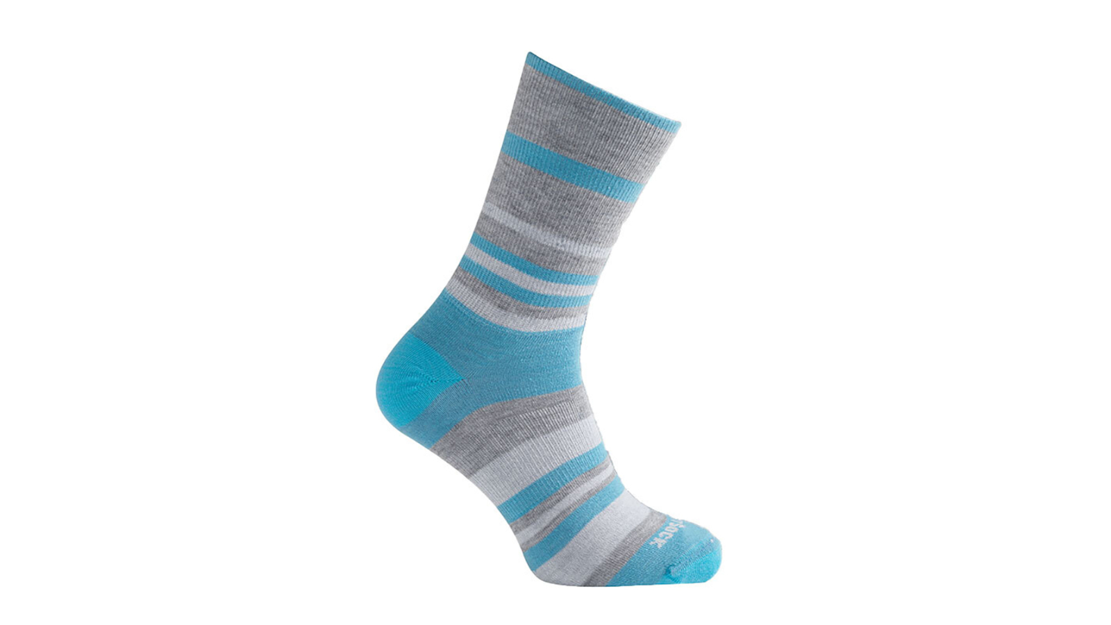Wrightsock Eco Explore Crew Light Blue Stripe Unisex Outdoors Socks - AU 12+ Mens