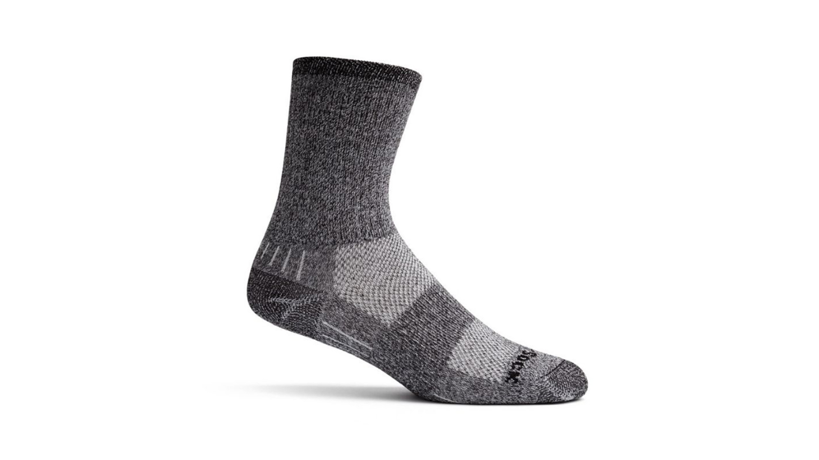 Wrightsock Escape Crew Black Twist Unisex Outdoor Hiking Socks - AU 4-6 Womens