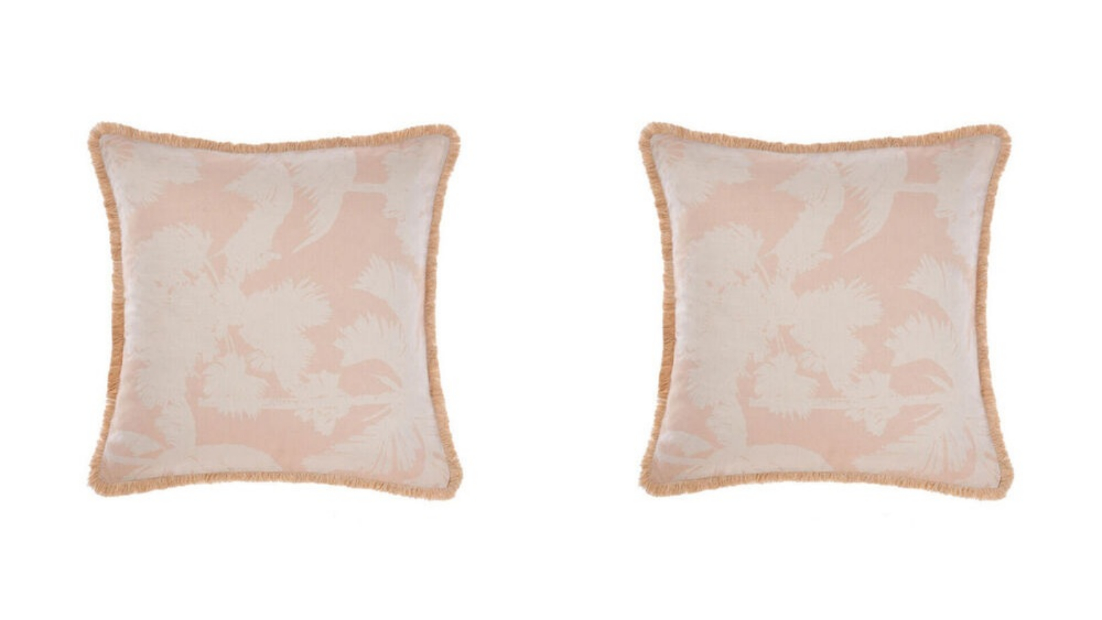 Linen House Pack of 2 65 x 65cm Tourelles Paprika Cotton European Pillowcase - Natural
