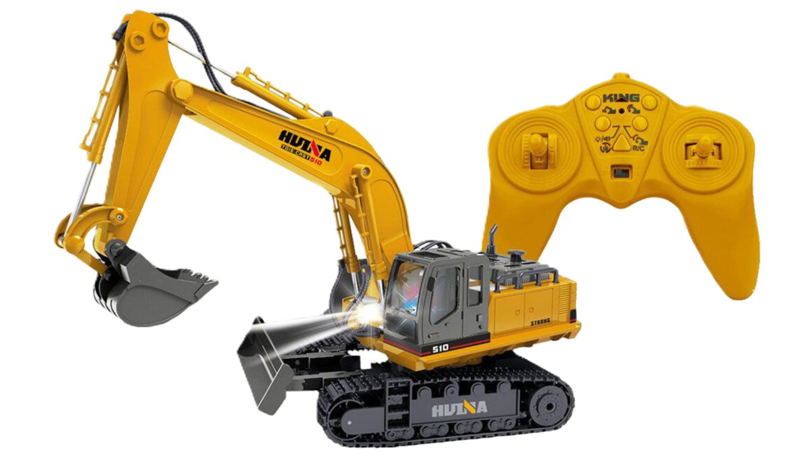 Lenoxx Kids Remote Controlled 2.4GHz Die-Cast Tractor Excavator Digger Toy
