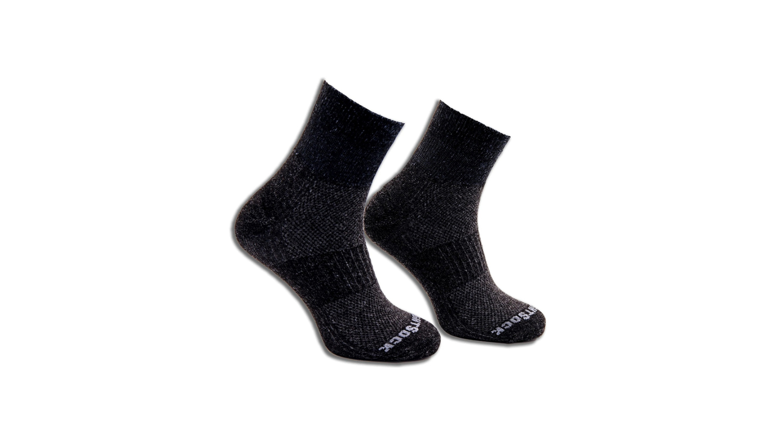 Wrightsock Eco Winter Run Quarter Black Unisex Hiking Socks - AU 4-6 Womens