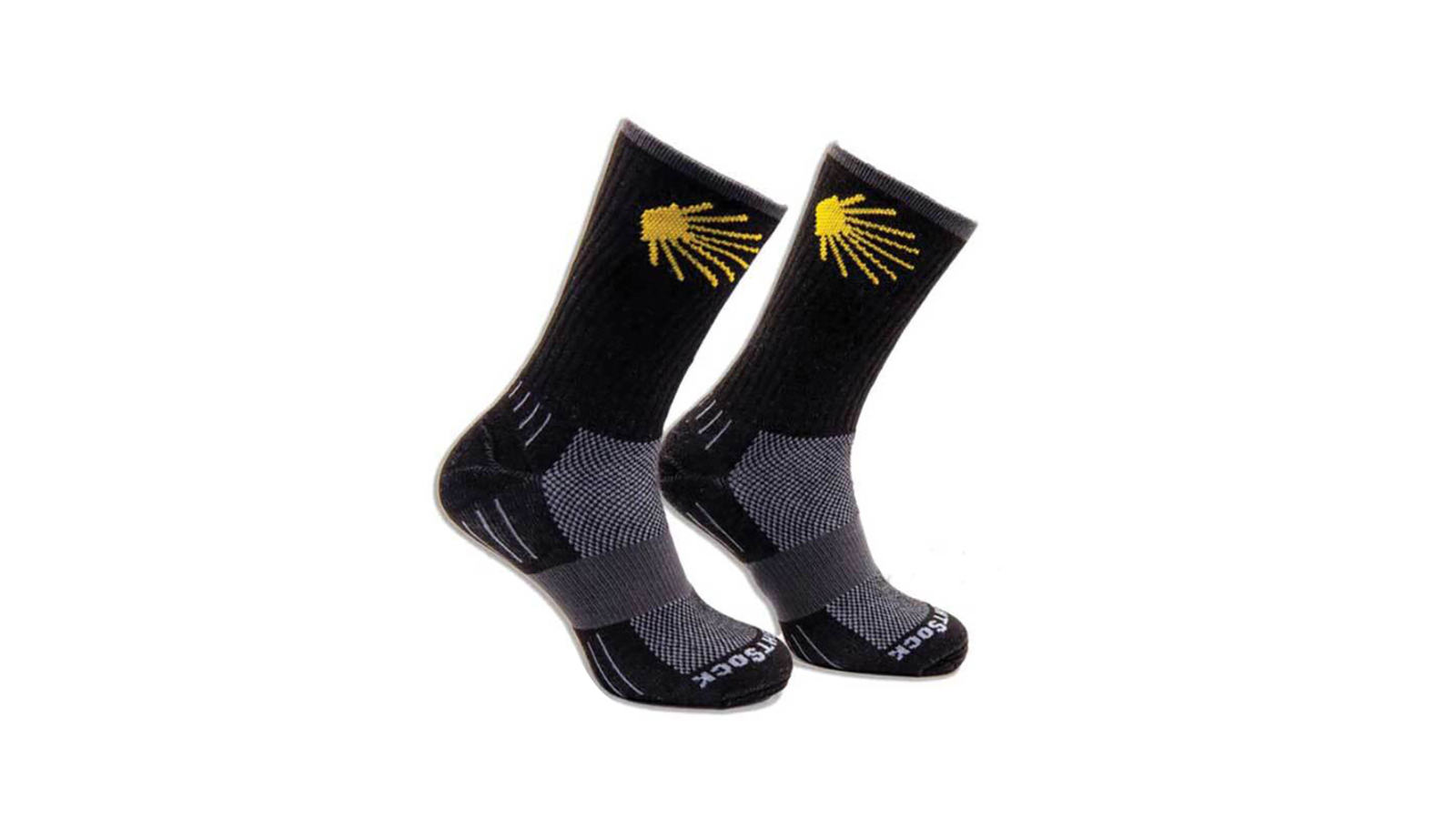 Wrightsock Escape Crew Black/Camino Unisex Outdoor Hiking Socks - AU 4-6 Womens