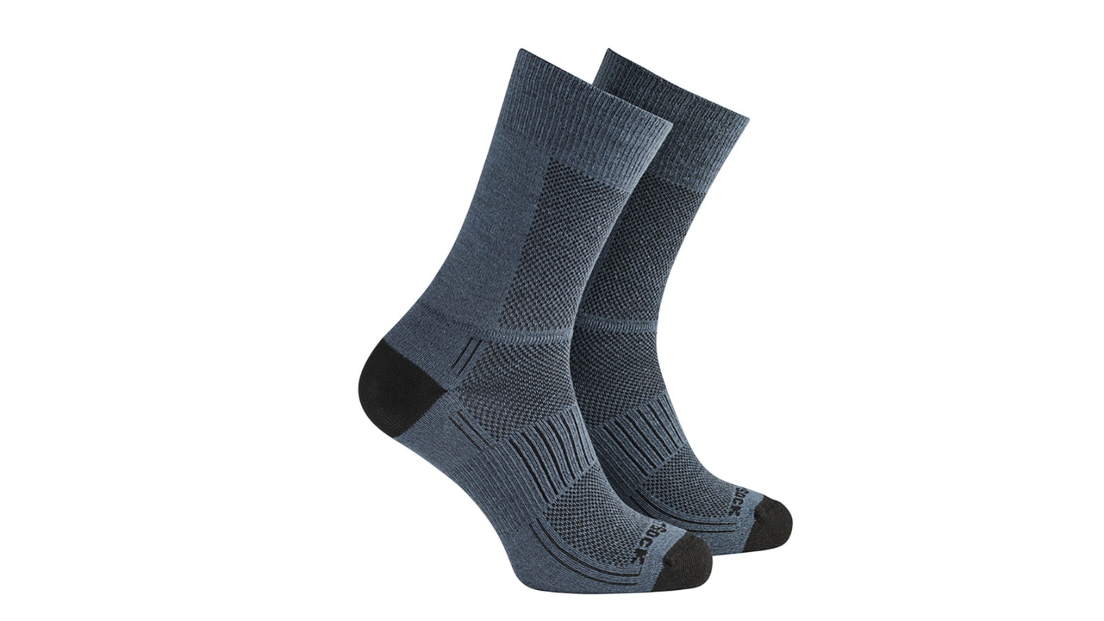 Wrightsock Women AU 4-6 Coolmesh II Crew Sock - Grey