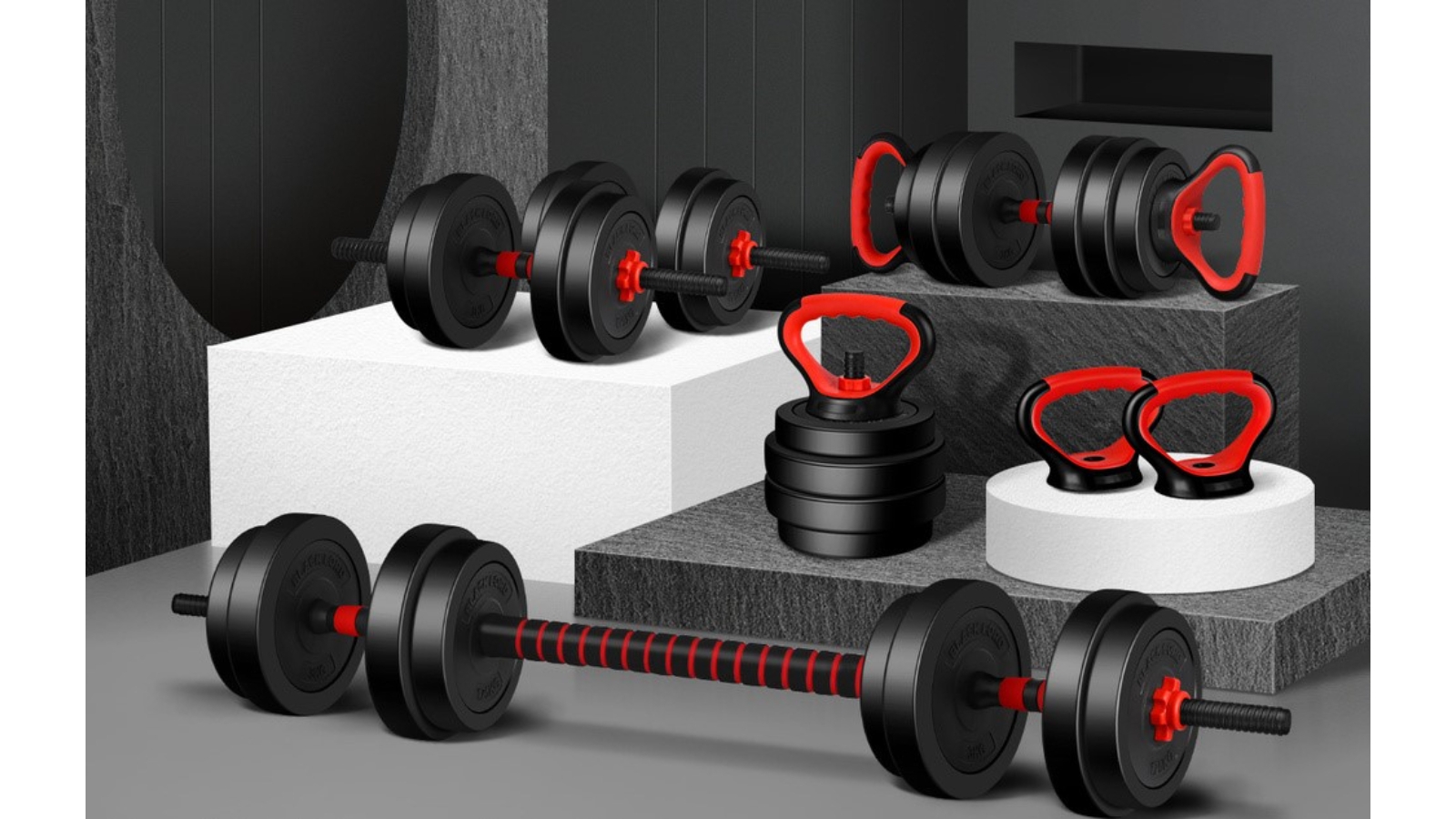 BLACK LORD 7in1 Dumbbell BarbellSet 