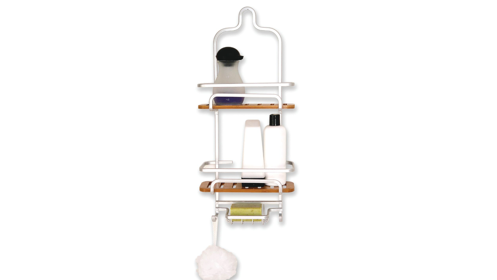 Butlers Cove Aluminium and Bamboo Caddy Harvey Norman