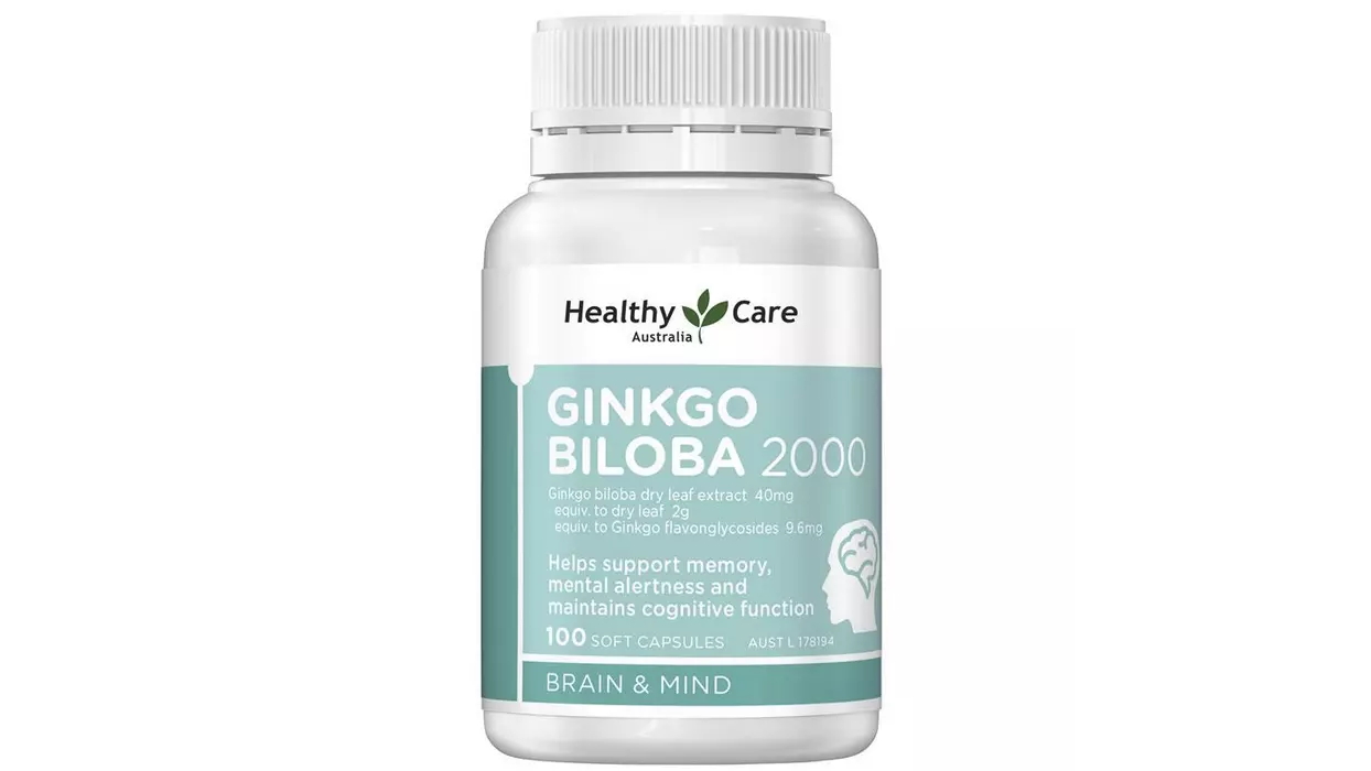 Healthy Care Ginkgo Biloba 2000mg 100 Softgel Capsules