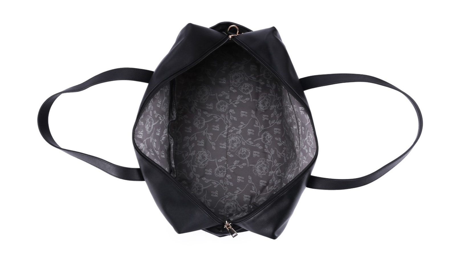 Kate Hill Overnight Bag with Strap Black Harvey Norman