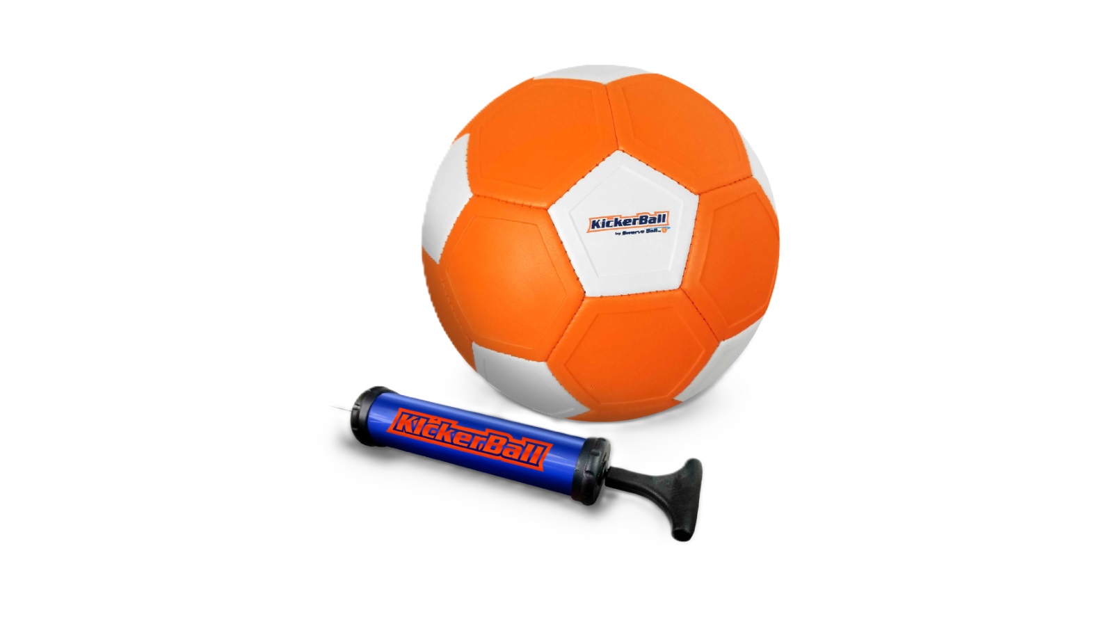 As Seen On TV Kickerball Orange by Swerve Sports with Air Pump