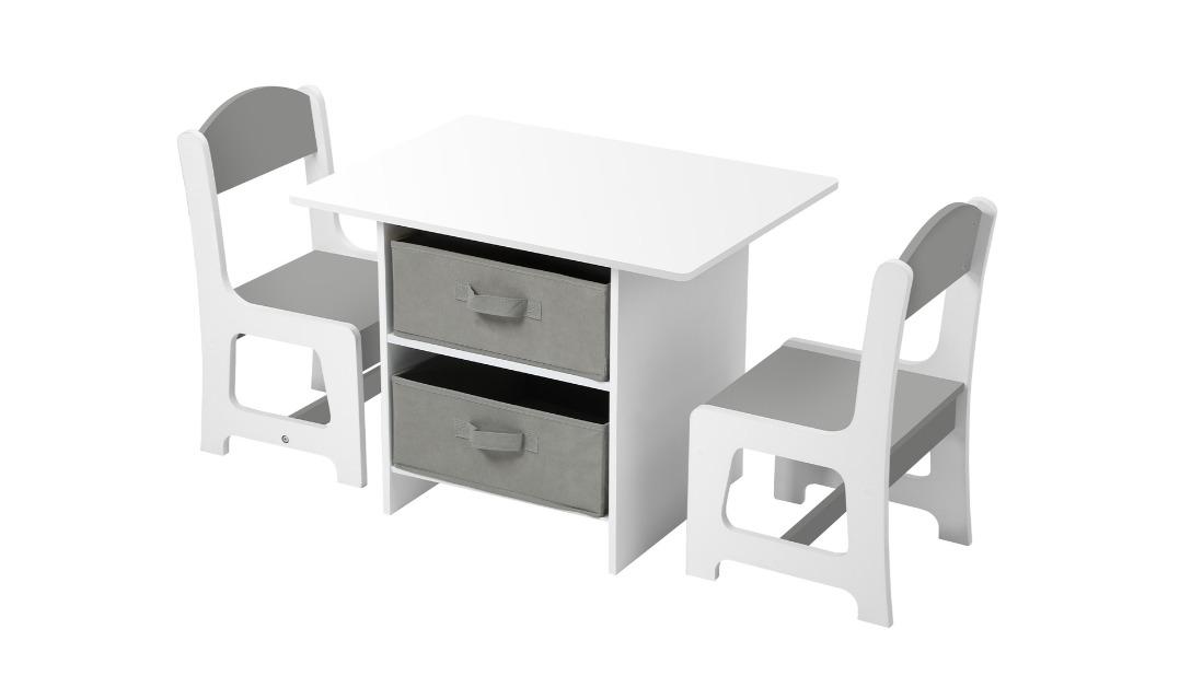 Oikiture Childrens Activity Desk Set with Storage Box